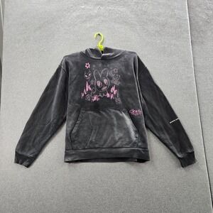 Karol G  Women Hoodie L Gray Graphic Fleece Bunny Bichota Season Pullover